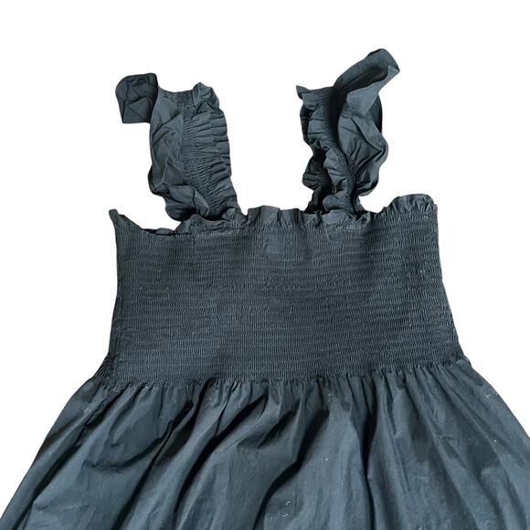 Hill House Black Ellie Nap Dress Size XL Sleeveless Ruffle Tiered Midi - Picture 11 of 11